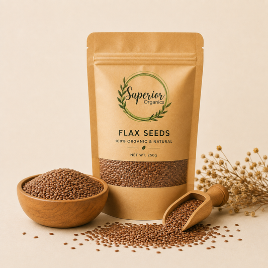 Premium Organic Flax Seeds | Natural, Fresh & Omega-3 Rich |
