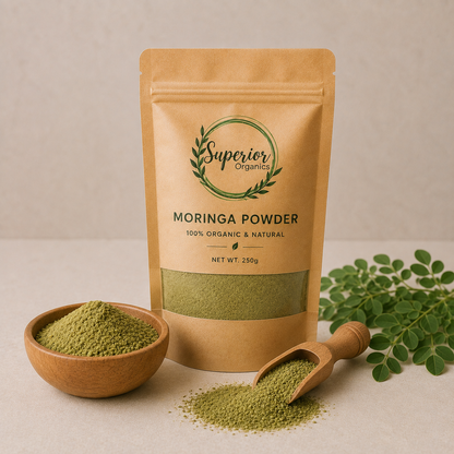 Premium Organic Moringa Powder | 100% Pure Superfood |