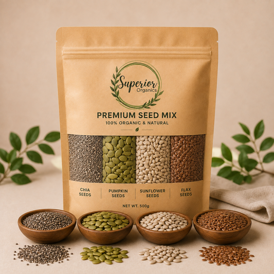 Premium Seed Mix | Chia, Pumpkin, Sunflower & Flax Seeds | 500g/1kg