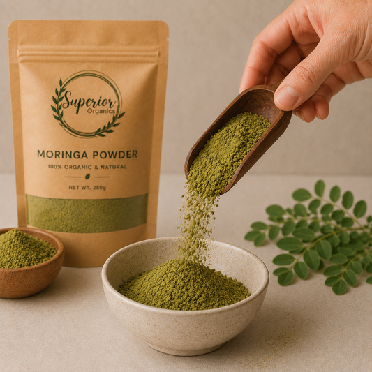 Premium Organic Moringa Powder | 100% Pure Superfood |